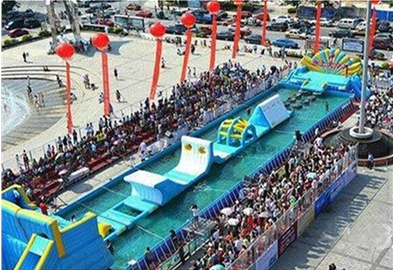 广州乐飞洋可定制充气气模水上玩具竞技类跑道攀岩充气水上玩具|水上组合|水上闯关|水上跳床攀岩滑梯