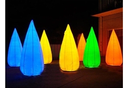 充气LED灯广告模型充气彩色装饰球柱子发光气模乐飞洋气模厂家直销
